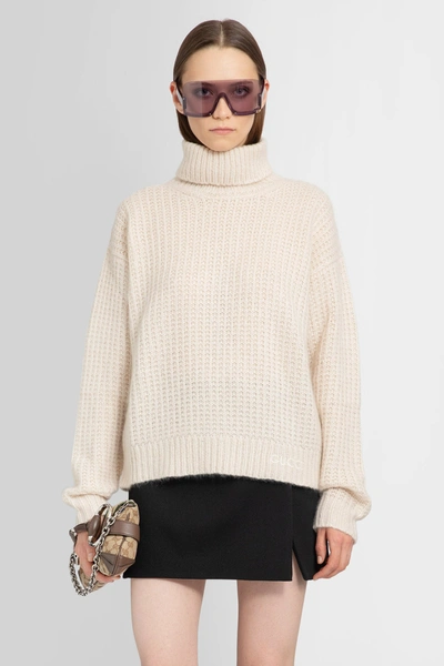 Shop Gucci Woman Off-white Knitwear