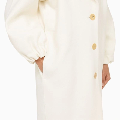 Shop Patou Single-breasted Avalanche Coat In White