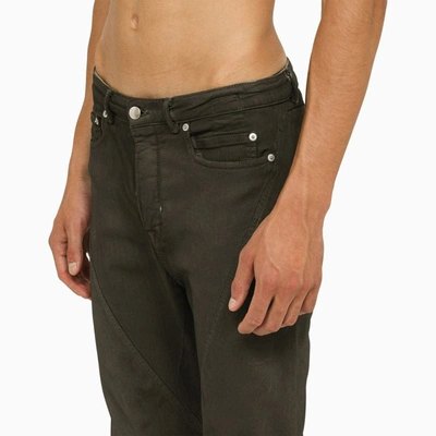 Shop Rick Owens Black/pearl Flared Jeans In Multicolor