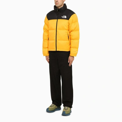 Shop The North Face Retro Nuptse 1996 Yellow/black Jacket