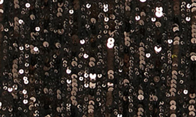 Shop Alex Evenings Sequin Flutter Sleeve Gown In Black/ Bronze