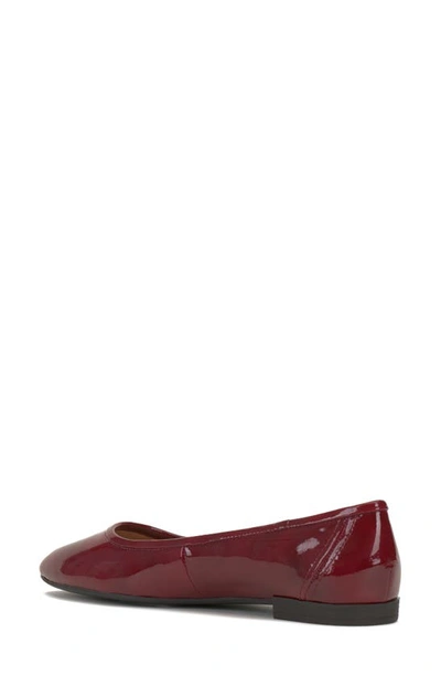 Shop Vince Camuto Minndy Flat In Red Currant