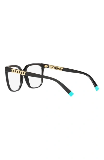 Tiffany & Co 54mm Square Optical Glasses In Black