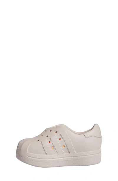 Shop Adidas Originals Kids' Adifom Superstar 360 Lifestyle Slip-on Sneaker In Wonder Beige/ Solar Orange
