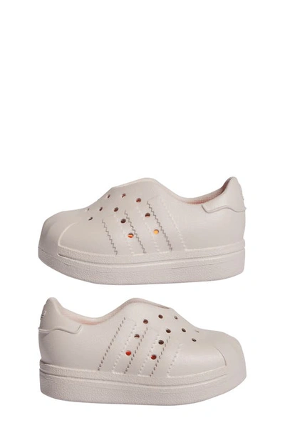 Shop Adidas Originals Kids' Adifom Superstar 360 Lifestyle Slip-on Sneaker In Wonder Beige/ Solar Orange