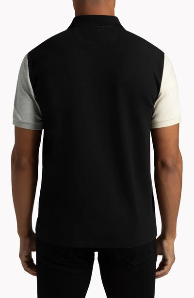 Hypernatural Eclipse Supima® Cotton Blend Polo In White Multi