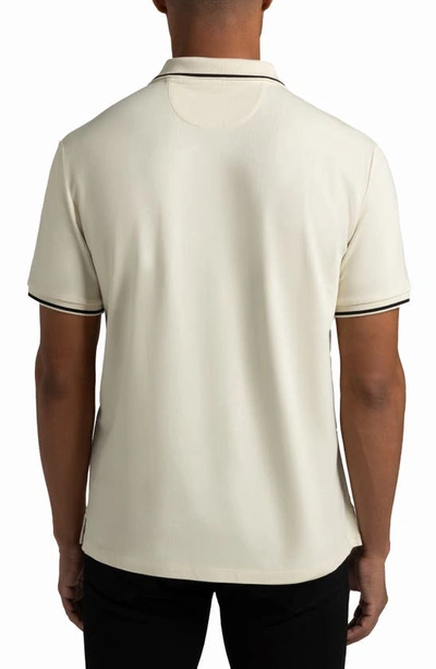 Hypernatural Matterhorn Supima® Cotton Blend Polo In Bone White