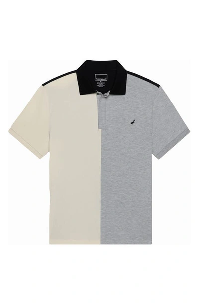 Shop Hypernatural Eclipse Supima® Cotton Blend Polo In White Multi