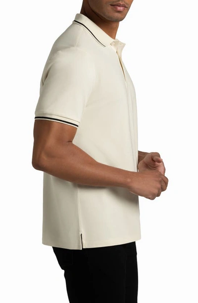 Hypernatural Matterhorn Supima® Cotton Blend Polo In Bone White