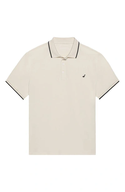 Shop Hypernatural Matterhorn Supima® Cotton Blend Polo In Bone White