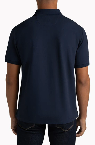 Shop Hypernatural Matterhorn Supima® Cotton Blend Polo In Midnight Navy