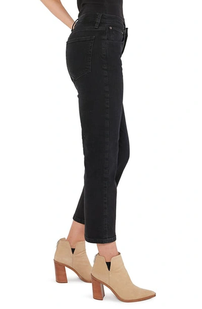 Shop Etica Ética Rae Ankle Straight Leg Organic Cotton Jeans In Onyx