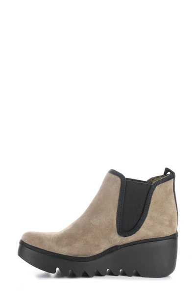 Shop Fly London Byne Wedge Chelsea Boot In 020 Taupe