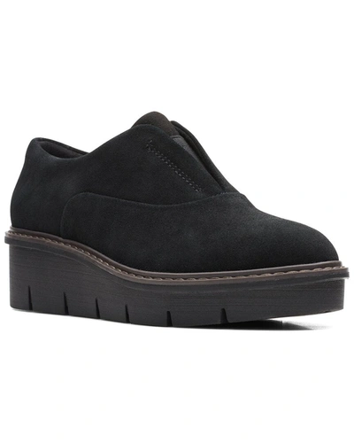 Shop Clarks Airabell Sky Suede Flat In Black