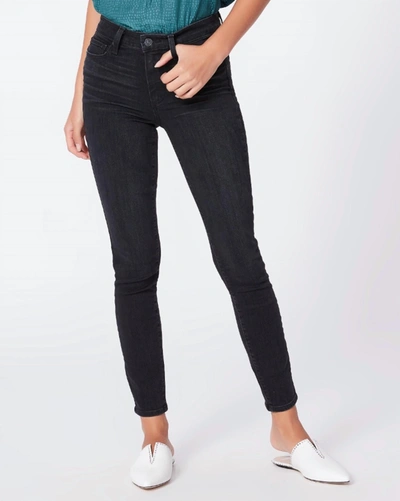 Shop Paige Hoxton High Rise Ankle Skinny Jean In Black Willow In Multi