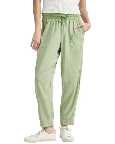 Shop Splendid Matilde Linen-blend Pant In Green