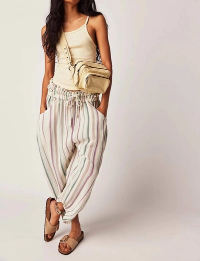 Shop Free People Lust Over Yarn Dyed Pants In Sunstrip In Multi