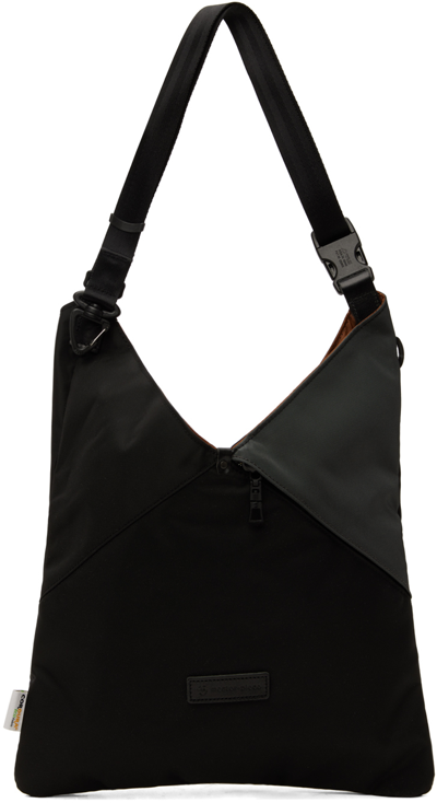 Shop Master-piece Black Slant 3way Bag In Black/gray