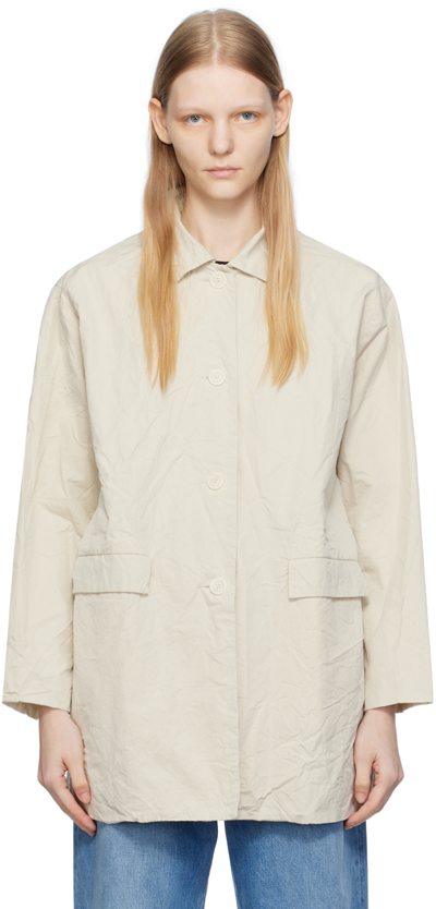Shop Casey Casey Off-white Ethal Jacket In Concrete