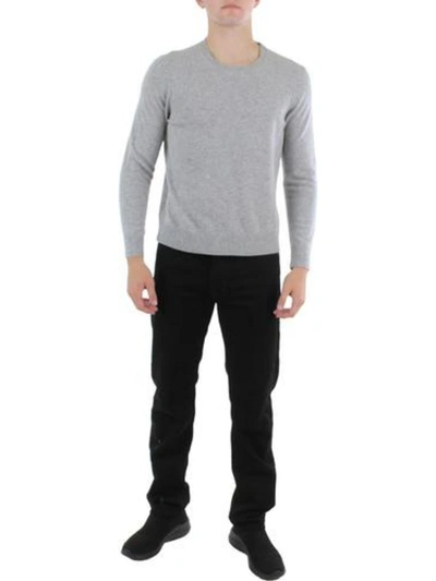 Shop Calvin Klein Mens Merino Wool Long Sleeves Pullover Sweater In Multi