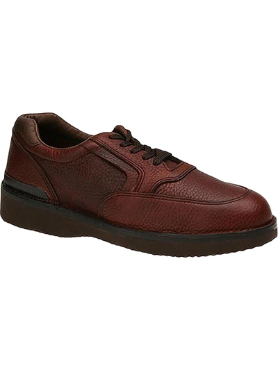 Shop Walkabout Ultra-walker Mens Leather Textured Casual Shoes In Brown