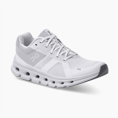 Shop On Womens Cloudrunner Wide Sneakers In White/frost In Multi