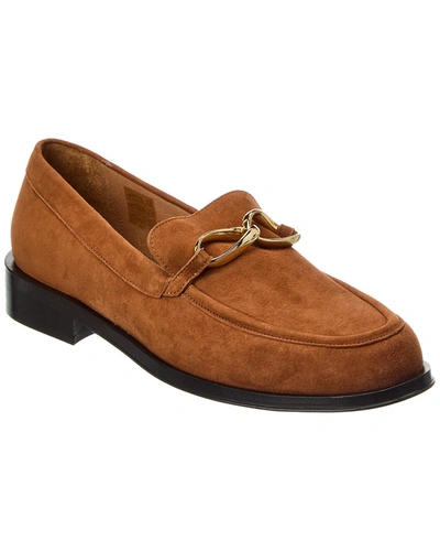 Shop Frame Le Ayana Suede Loafer In Brown