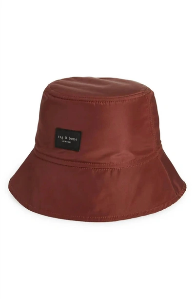 Shop Rag & Bone Addison Bucket Hat In Redwood In Black