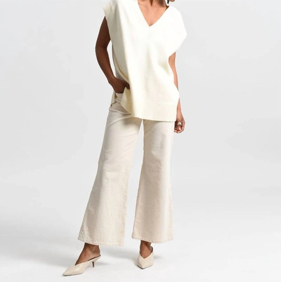 Shop Molly Bracken Womens Tunic Vest In Ecru In White