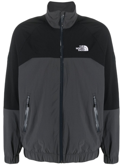 Shop The North Face Black And Grey Shell Suit Logo-print Jacket