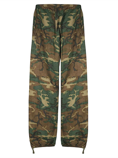 Shop Givenchy Pantaloni Camouflage In Green