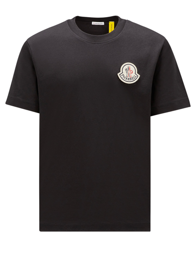Shop Moncler Genius T-shirt Con Patch Del Logo In Black