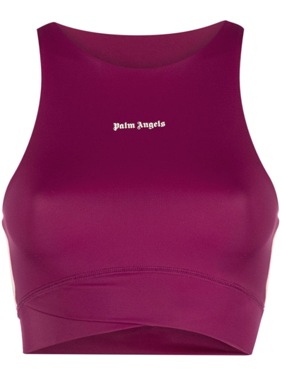 Shop Palm Angels New Classic Training Top In Violet