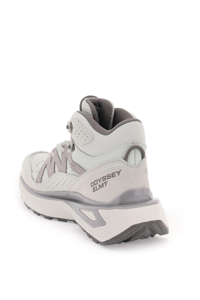 Shop Salomon Odyssey Elmt Mid Gtx Sneakers In Grey