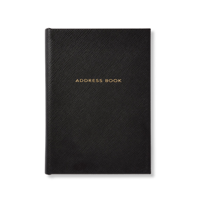 Shop Smythson Telephone And Address Record Book In Panama In Black