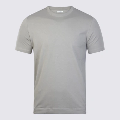 Shop Malo Grey Cotton Stretch T-shirt In Cenere