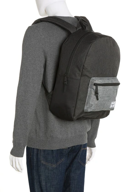 Shop Herschel Supply Co Settlement Backpack In Black Crosshatch/ Raven