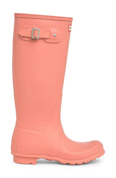 Shop Hunter Original Tall'rain Boot In Rough Pink