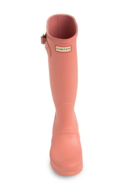 Shop Hunter Original Tall'rain Boot In Rough Pink