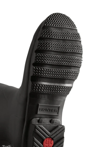 Shop Hunter Original Tall Waterproof Rain Boot In Black/ White