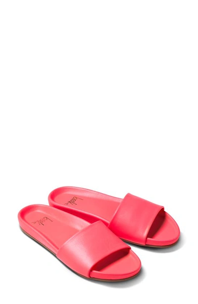Shop Beek Gallito Leather Slide Sandal In Watermelon