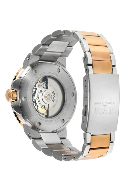 Gevril Riverside Swiss Automatic Two-tone Bracelet Watch, 42mm In Two Toned Ss Iprg