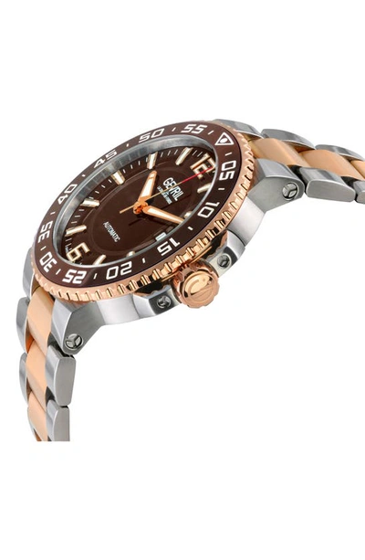 Gevril Riverside Swiss Automatic Two-tone Bracelet Watch, 42mm In Two Toned Ss Iprg
