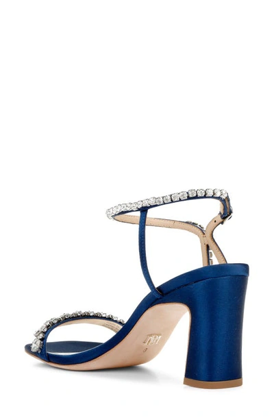 Shop Badgley Mischka Collection  Marilee Ankle Strap Sandal In Navy
