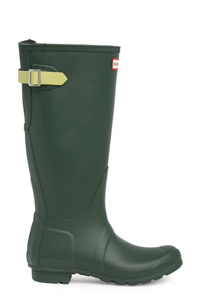 Shop Hunter Original Tall Waterproof Rain Boot In Maa Green/ Wild Green