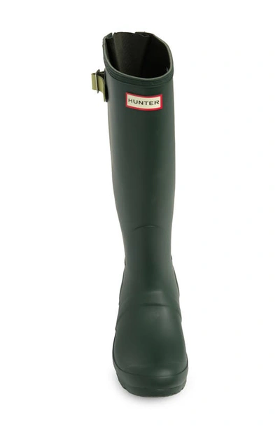 Shop Hunter Original Tall Waterproof Rain Boot In Maa Green/ Wild Green