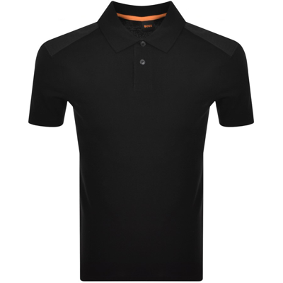Shop Boss Casual Boss Penylonmatt Polo T Shirt Black