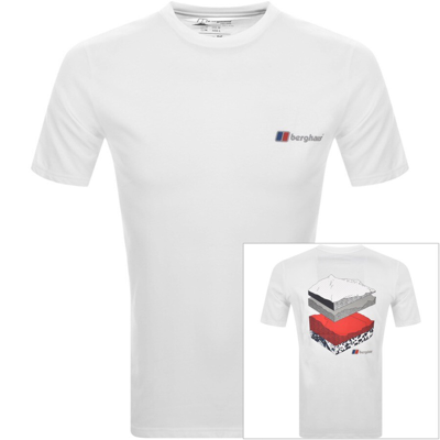 Shop Berghaus Geology Back Print T Shirt White
