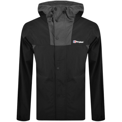 Shop Berghaus Windbreaker 21 Full Zip Jacket Black