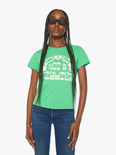 Shop Mother The Lil Goodie Goodie Lover Not A Fighter T-shirt (also In S, M,l, Xl) In Green